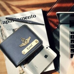 Personalized Men's Wallet with Pen