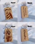 Wooden Photo Keychain