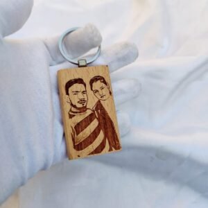 Wooden Photo Keychain