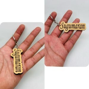 Wooden Name Keychain