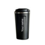 black tumbler