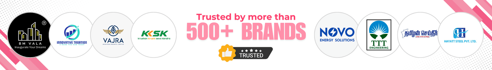 Trusted by 500 brands